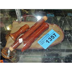 3pc wooden recorder
