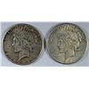 Image 1 : ( 2 ) NICE CIRCULATED PEACE DOLLARS, 1923-S AND 1926-S