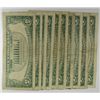Image 2 : ( 10 ) AVERAGE CIRCULATED UNITED STATES $5.00 RED SEAL NOTES
