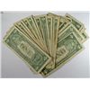 Image 2 : ( 35 ) AVERAGE CIRCULATED U.S. $1.00 SILVER CERTIFICATES