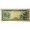 Image 2 : 1914 $5 FEDERAL RESERVE NOTE VG