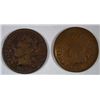 Image 1 : 1866 AG & 1867 AG INDIAN HEAD CENTS