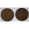 Image 2 : 1869 AG & 1870 AG INDIAN HEAD CENTS