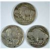 Image 2 : 1916 F/VF, 1916-D GOOD & 1916-S VF/XF BUFFALO NICKELS
