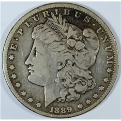 1889-CC MORGAN DOLLAR FINE, RARE!