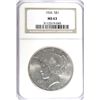 Image 1 : 1926 PEACE DOLLAR NGC MS63