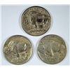 Image 2 : 1913 XF+, 1913-D XF+ & 1913-S F/VF TYPE 1 BUFFALO NICKELS