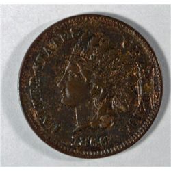 1866 INDIAN CENT XF NICE