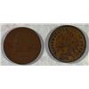 Image 1 : 1878 AG/GOOD & 1879 VF/XF INDIAN HEAD CENTS
