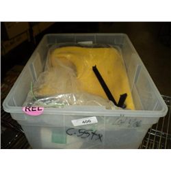 Pair: Rubber Boots with Tarp