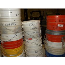 Lot: 5-Gallon Buckets with Lids (15X THE MONEY)