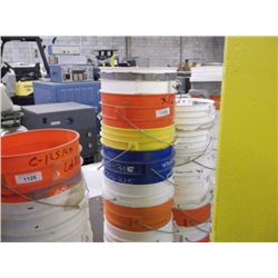Lot: 5-Gallon Buckets with Lids (12X THE MONEY)