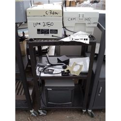Media Cart with VCR's and T.V.'s