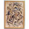 Image 1 : ROBERT MARC (1943-1993) French school. "Cubist composition." Oil on board. Unsigned. 42" x 30". 8000
