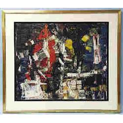 JEAN PAUL RIOPELLE (1923 - 2002) Canadian school. "L'ombre d'un grand oiseau", 1960. Oil on canvas..