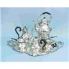 Image 1 : An important antique Austrian silver tea and coffee service by J.C. Klinkosch. Includes a large tray