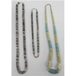 1950s Santa Domingo Serpentine Heishi Necklaces