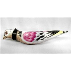 Estate French Porcelain Bird Perfume Vial