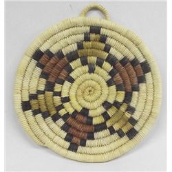 Hopi Woven Basket Plaque - Second Mesa