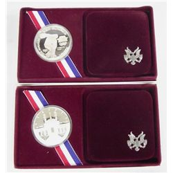 1983 & '84 US Olympic Silver Dollar Coins