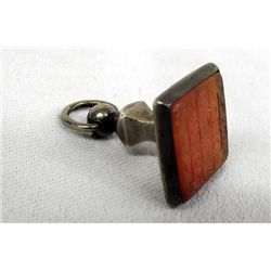 Egyptian Carnelian Turquoise Seal Fob
