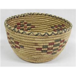 Vintage Eskimo Coil Weave Basket