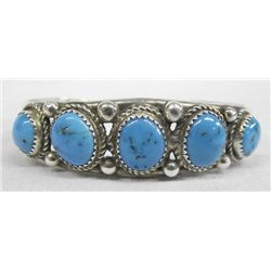Navajo Sterling Turquoise Bracelet - J Henry