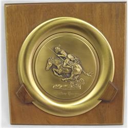 Roman Bronze Works Frederic Remington Plaque
