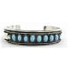 Image 2 : 1980s Navajo Pawn Sterling Turquoise Bracelet