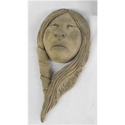 Indian Head Clay Sculpture - Jim Jackson