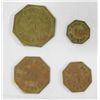 Image 2 : Four 1900 Indian Wells Trading Post Tokens