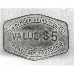 1883 San Carlos Apache Reservation Trade Token