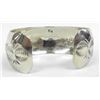 Image 2 : Navajo Coin Silver Cuff Bracelet