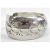 Image 3 : Navajo Coin Silver Cuff Bracelet