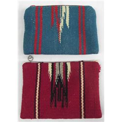Two Chimayo Woven & Zippered Hand Purses