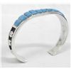 Image 1 : Old Navajo Pawn Silver Turquoise Bracelet - Cadman