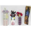 Image 1 : Four Wooden Hopi Kachinas-Individually Signed