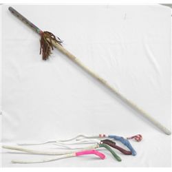 Collection of Eight Pueblo Dance Wand Sticks