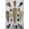 Image 1 : Collection of Arrowheads in Riker Box