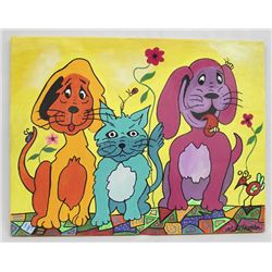 Acrylic Painting The Bee and Me - Kills Thunder