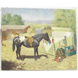 1977 Original Painting "To the Victor..." - - Hildred Goodwine