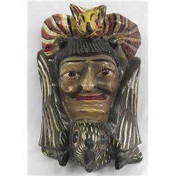Mexican Carved Wood Mask