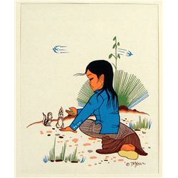 Vintage Native American Print - - Beatien Yazz