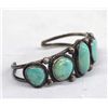 Image 2 : Old Pawn Navajo Sterling Turquoise Bracelet