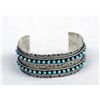 Image 1 : Zuni Sterling Turquoise Bracelet -- J P Ukestine