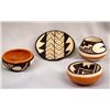 Image 1 : 4 Miniature Isleta and Acoma Pottery Bowls
