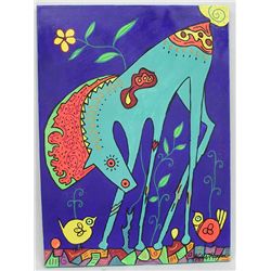 Acrylic Painting My Wild Pony - Kills Thunder