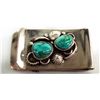 Image 3 : Navajo Sterling Turquoise Money Clip