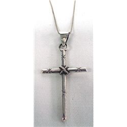 Sterling Silver Cross Pendant Necklace