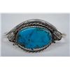 Image 3 : Navajo Silver Turquoise Bracelet